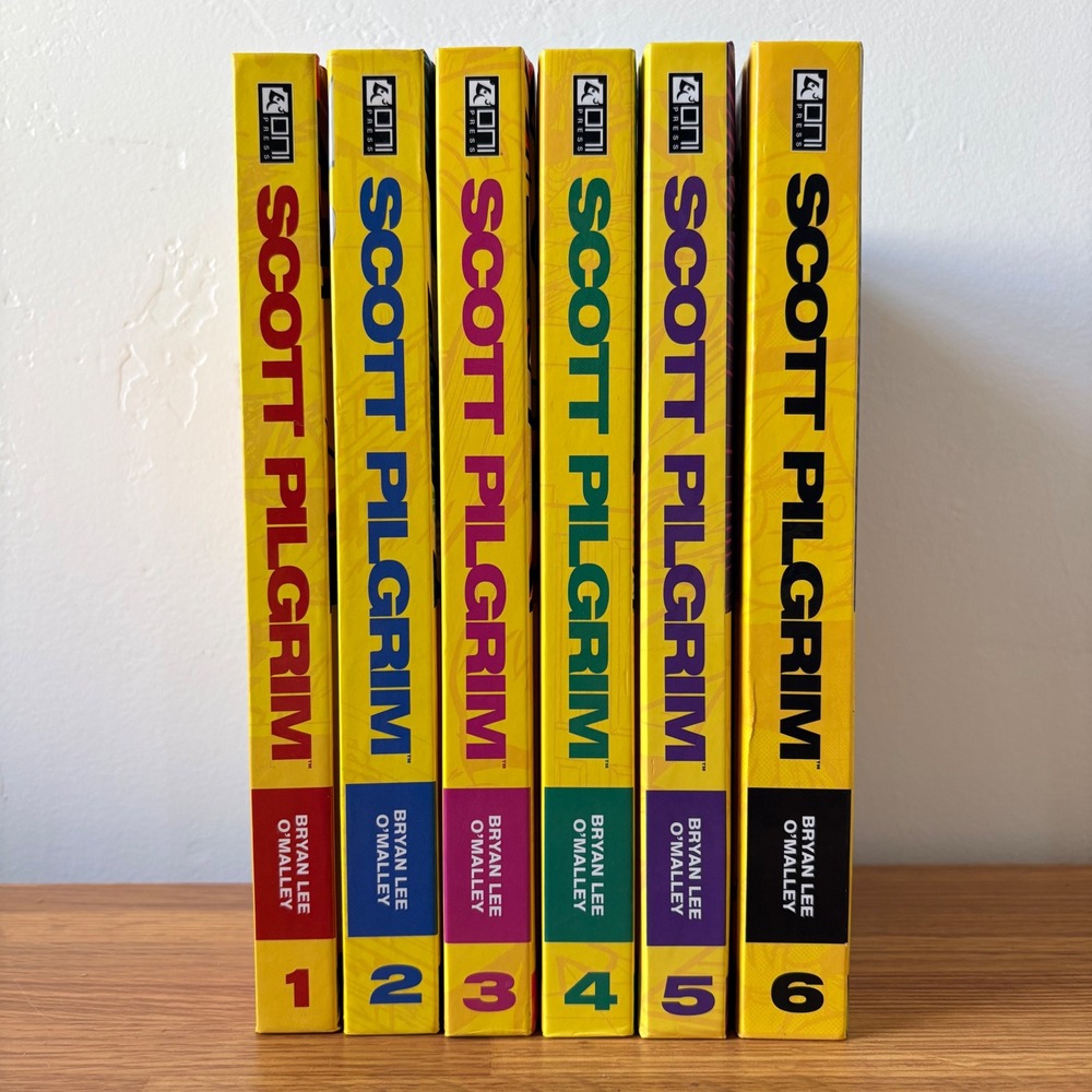 Complete Scott Pilgrim Vol 1-6 Graphic Novel Hardcover First Edition Color Set
